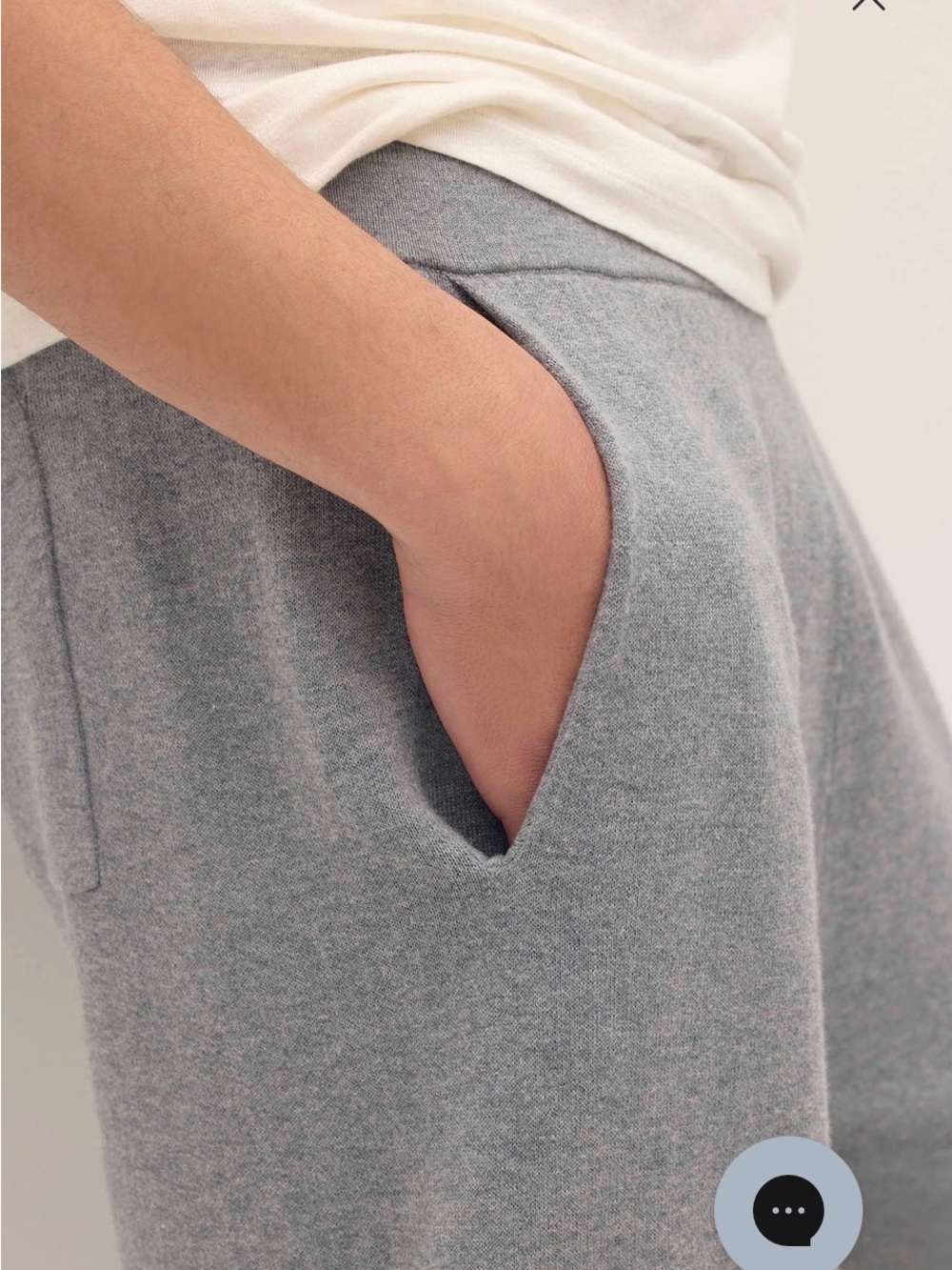 NakedCashmere Relaxed Knit Joggers in Light Gray